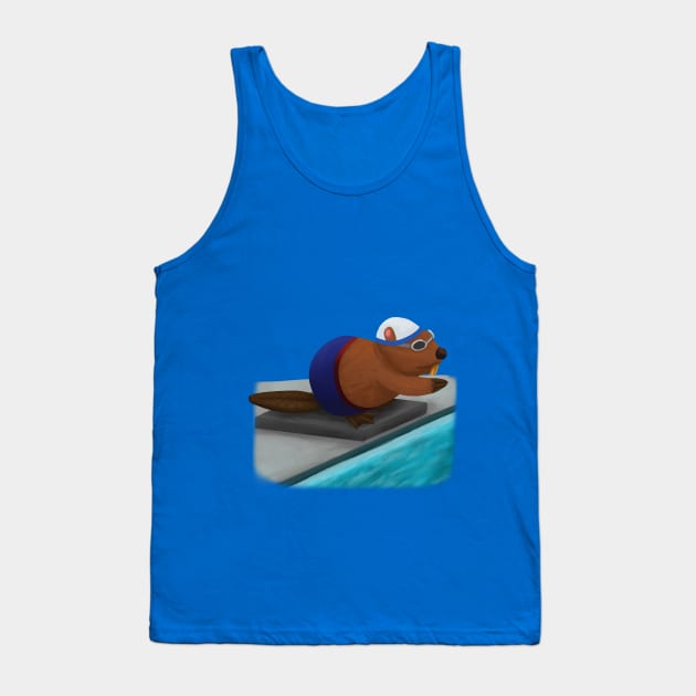 Diving Beaver Tank Top by Isigh's Casserole